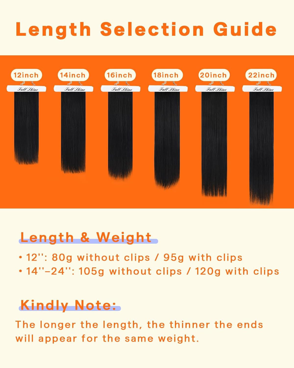 Detalle 2 de Full Shine Seamless Clip-In Hair Extensions 20 Inch