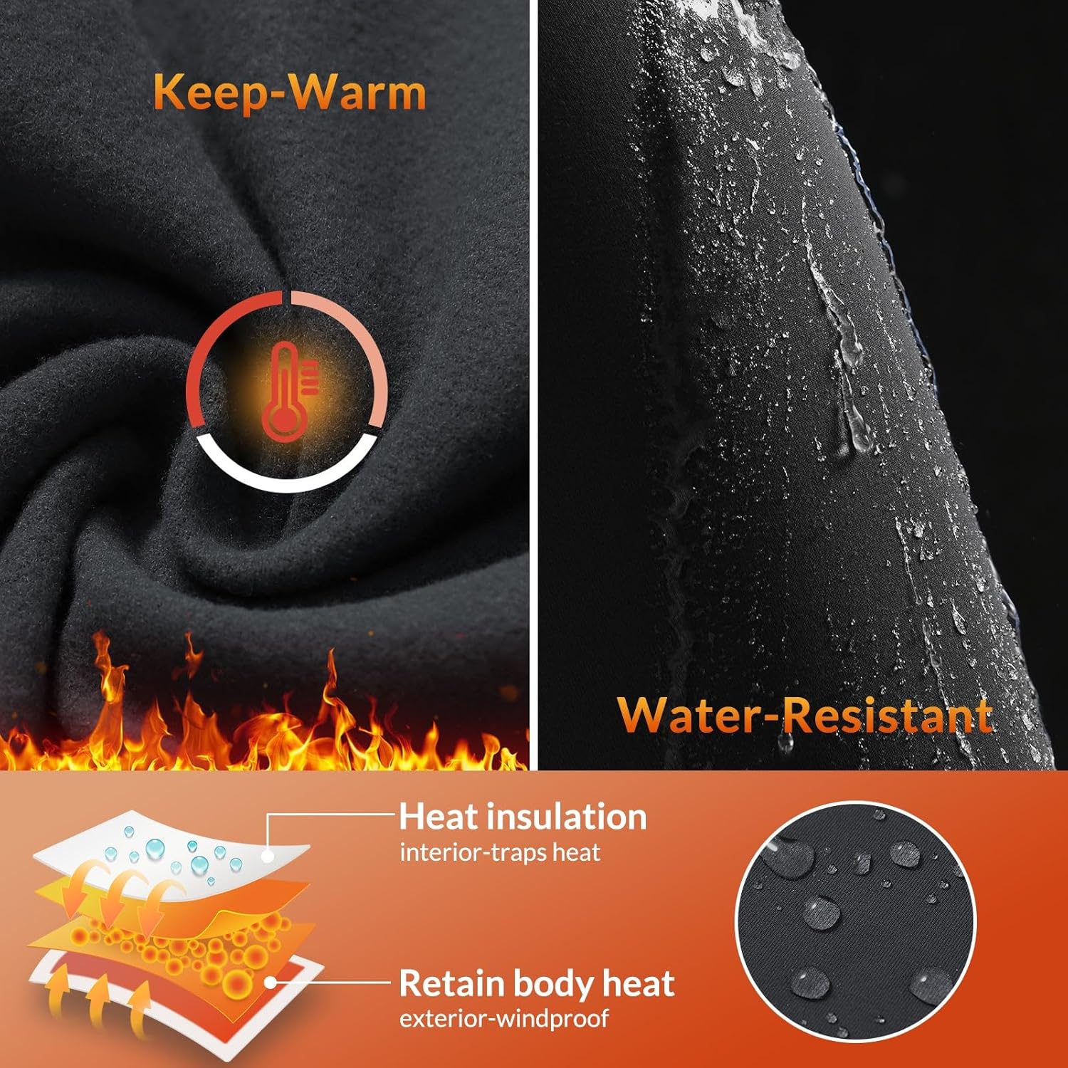 Thumbnail 2 de baleaf Women's Fleece Leggings High-Waisted, Water-Resistant