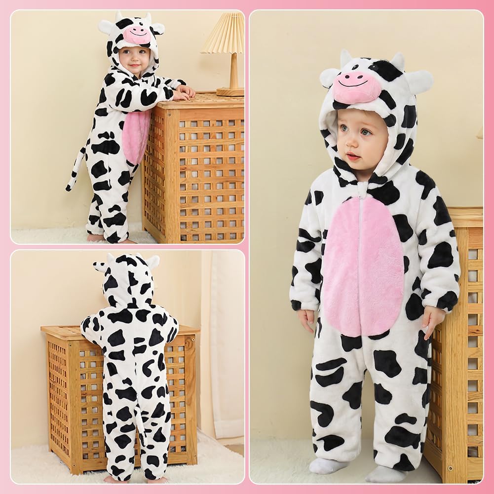 Detalle 1 de Alaoo 5083710 babyromper met dinosauruscapuchon voor winter en verkleden
