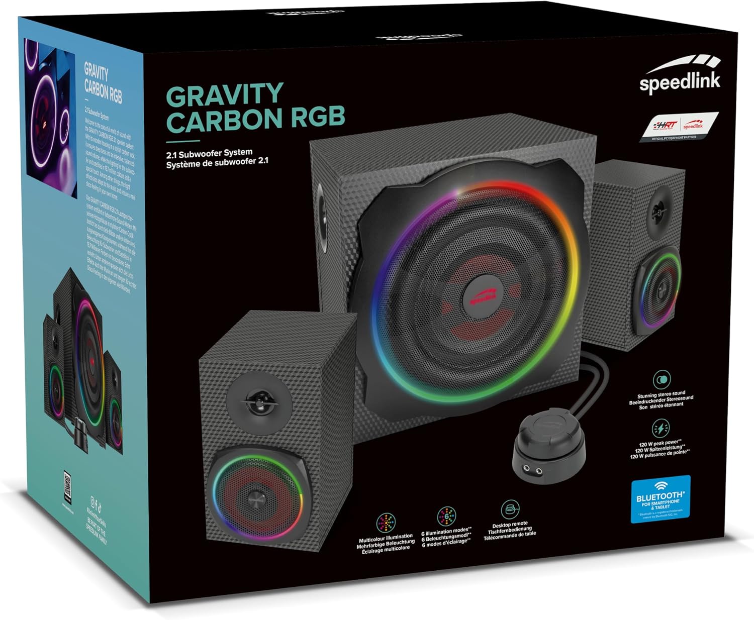 Detalle 2 de Speedlink GRAVITY CARBON RGB 2.1 2.1