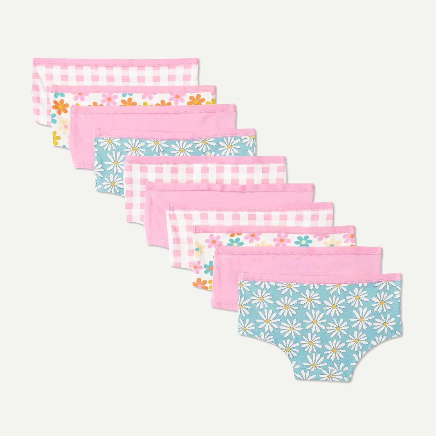 Detalle de Amazon Essentials Mädchen Hipster-Unterhosen aus Baumwoll-Jersey, 10er Pack