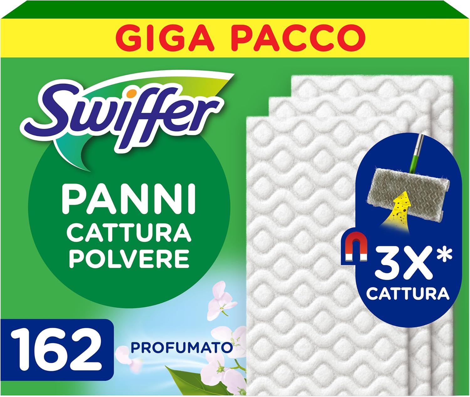 Detalle de Swiffer Panni Cattura Polvere 162pz 🧹