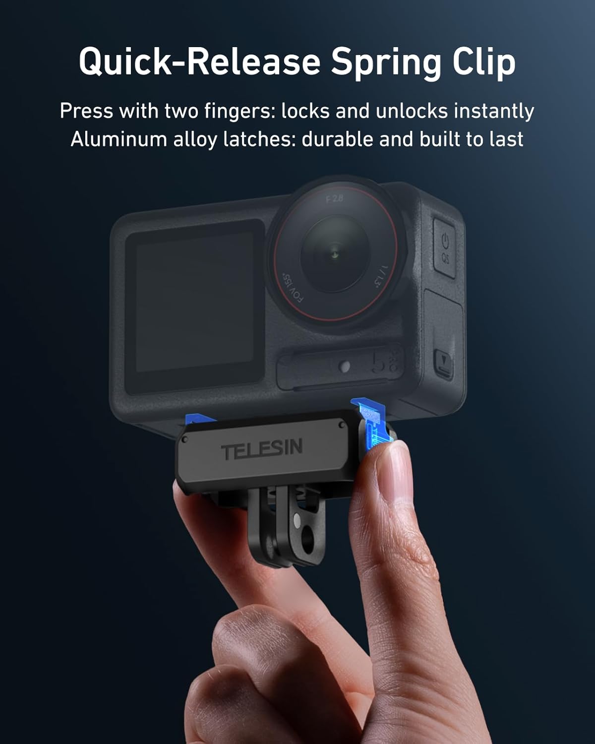 Detalle 2 de TELESIN Magnetische Adapterhalterung Osmo Action