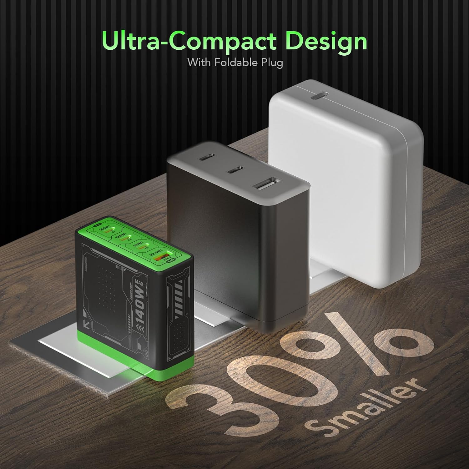 Thumbnail 2 de Mfish E-Rhino 140W 4-Port USB-C Charger 🔌