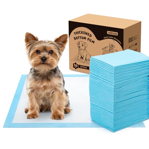Nobleza Empapadores para Perros 40x60 cm (50 unidades) – Alfombrillas desechables absorbentes con protección antihumedad