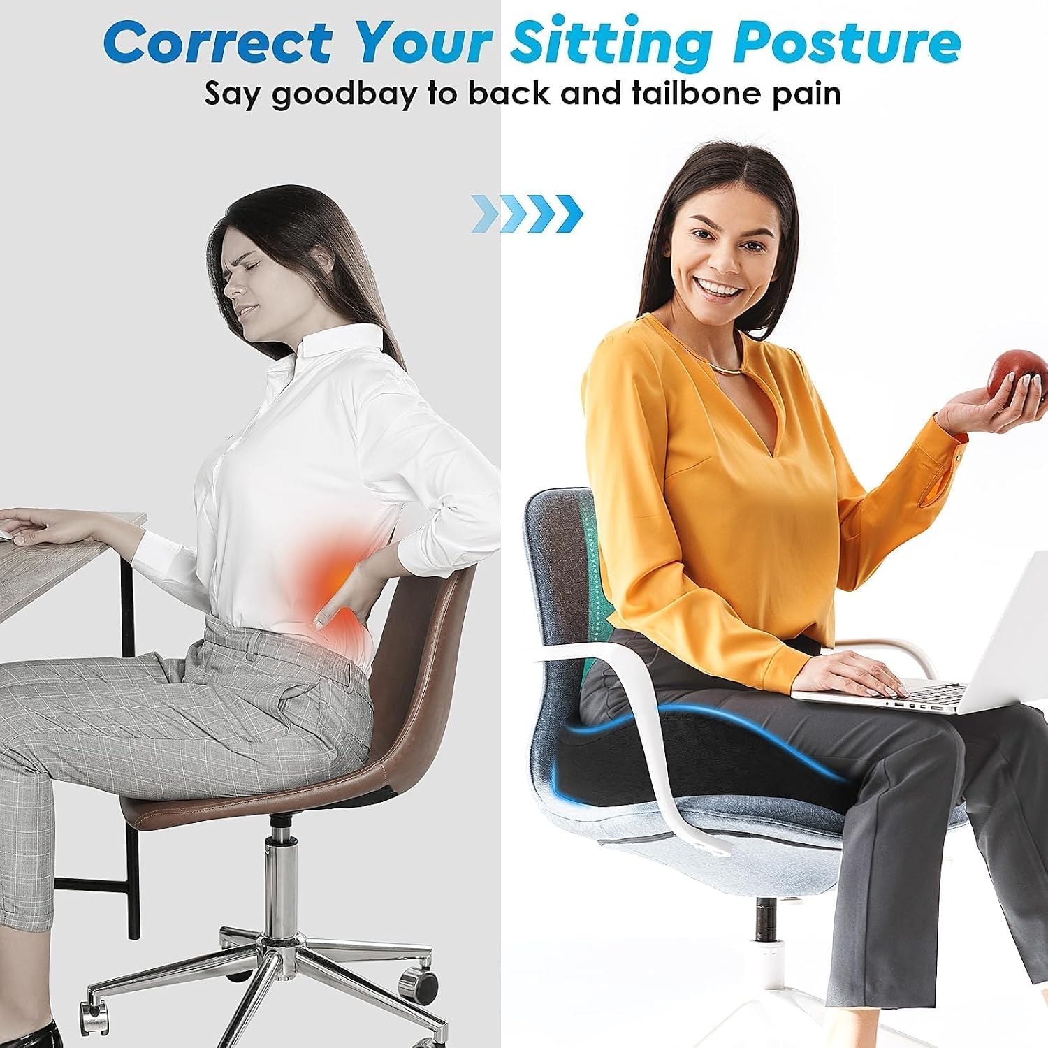 Thumbnail 6 de CushyOasis Seat Cushion, Gel Memory Foam