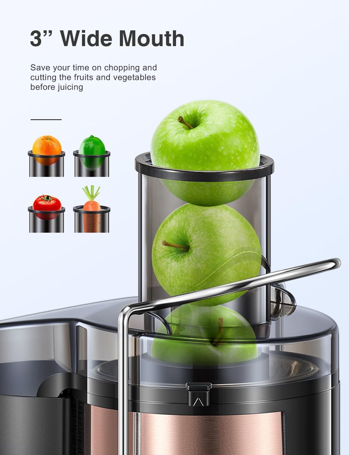 Detalle de QCen Centrifugal Juicer 500W