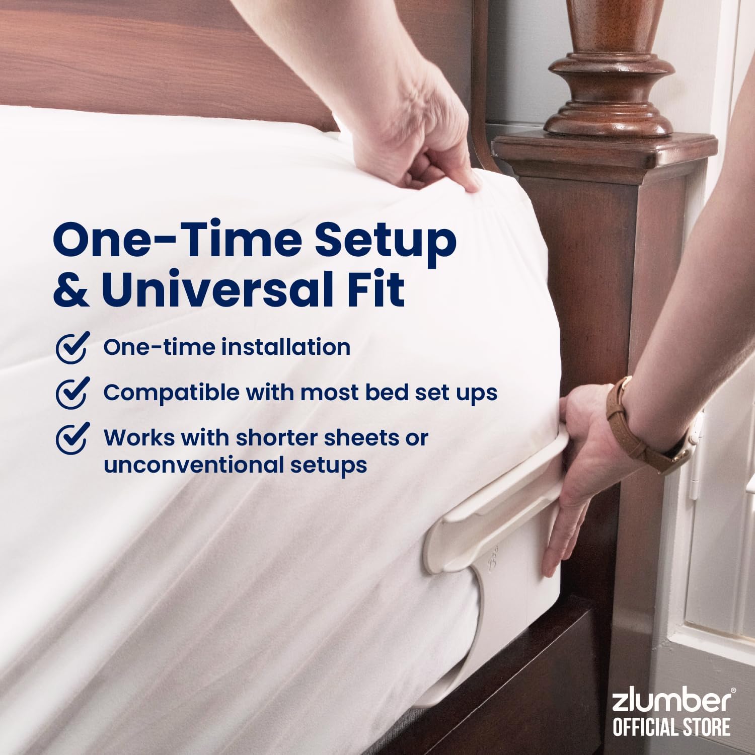 Thumbnail 3 de The Original USA Patented ZlumberLock Secure Sheet Holder with Heavy-Duty Mattress Straps