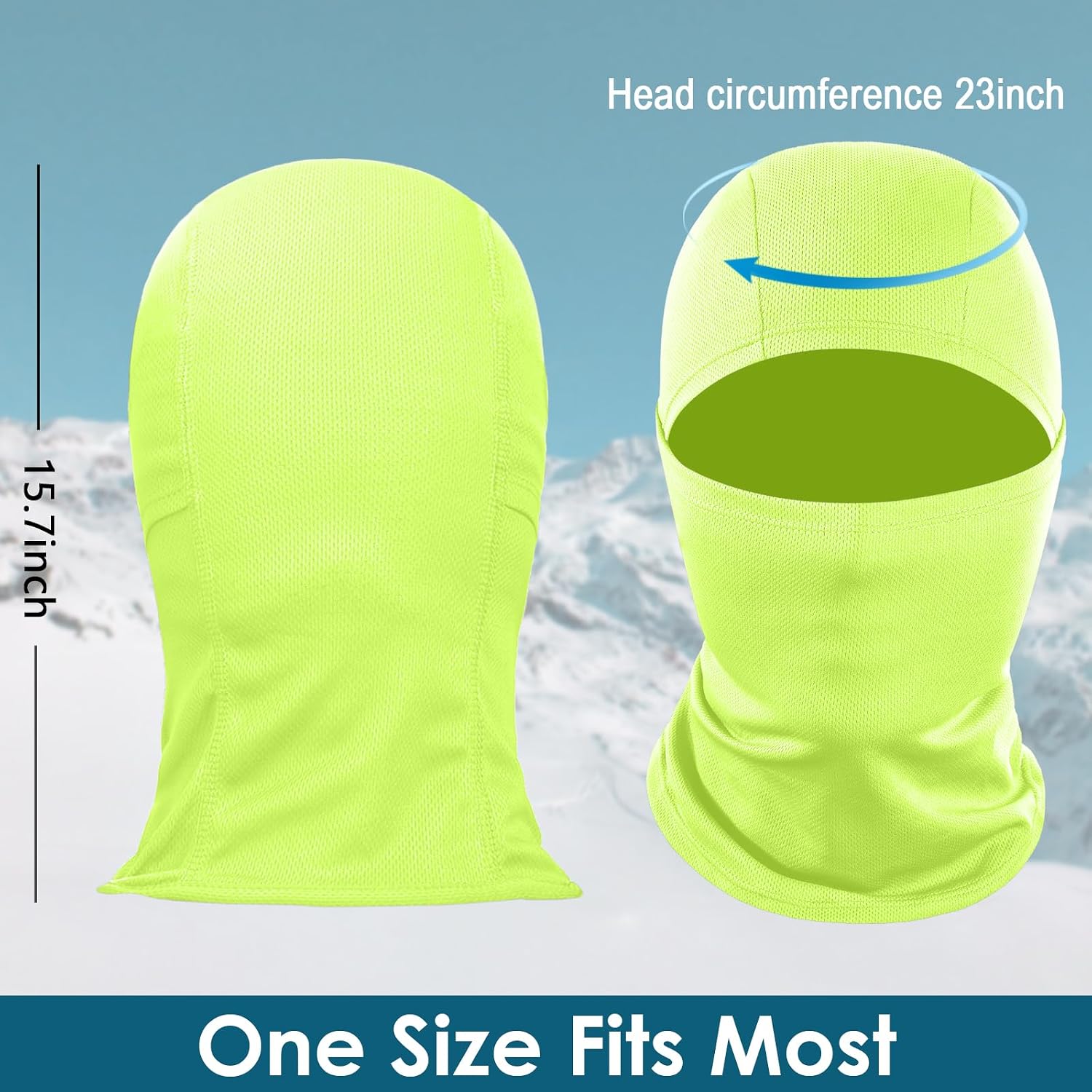 Thumbnail 2 de Achiou Ski Mask Balaclava, Breathable All-Season Face Cover for Sports