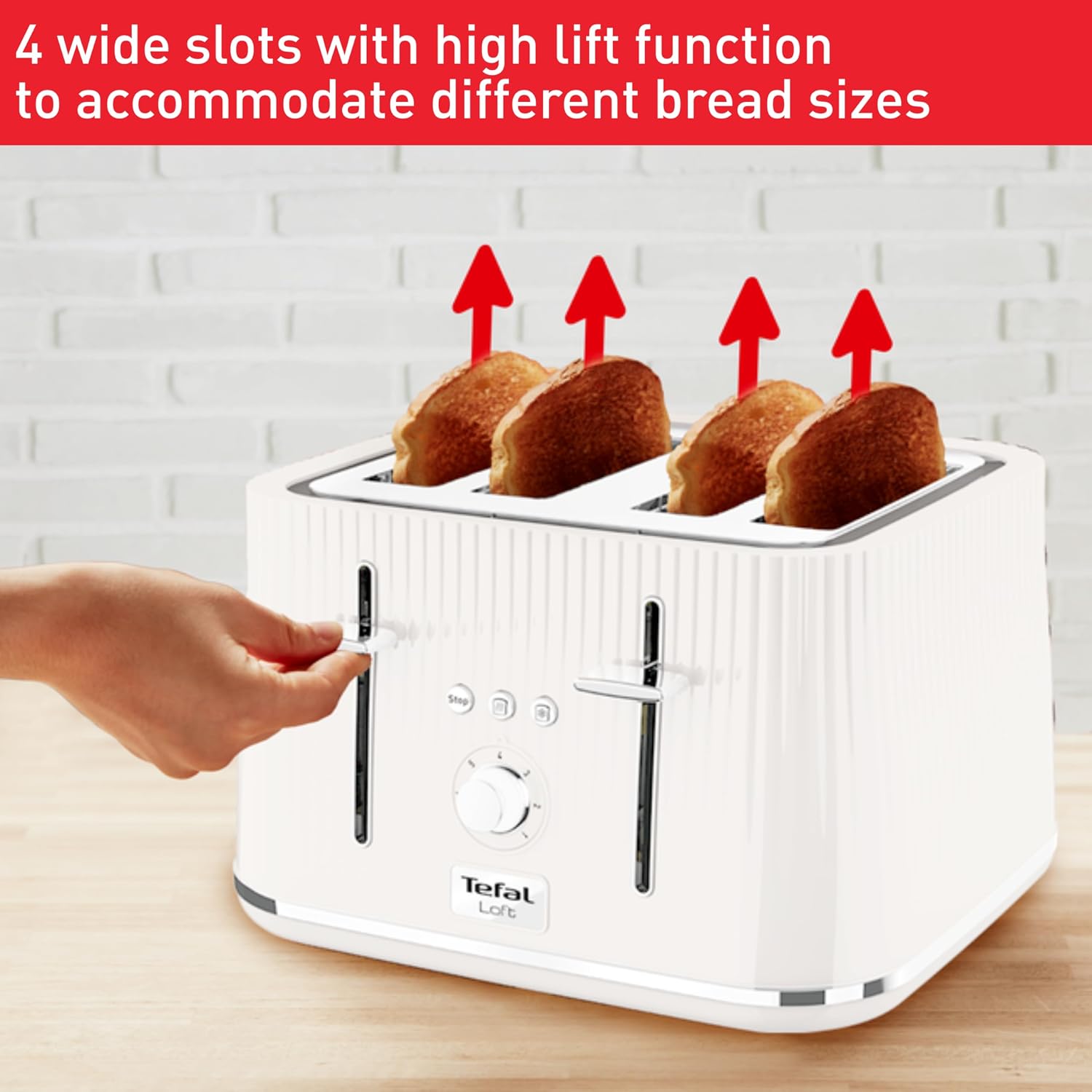Detalle 2 de Tefal Loft 4-Slot Toaster 1700W