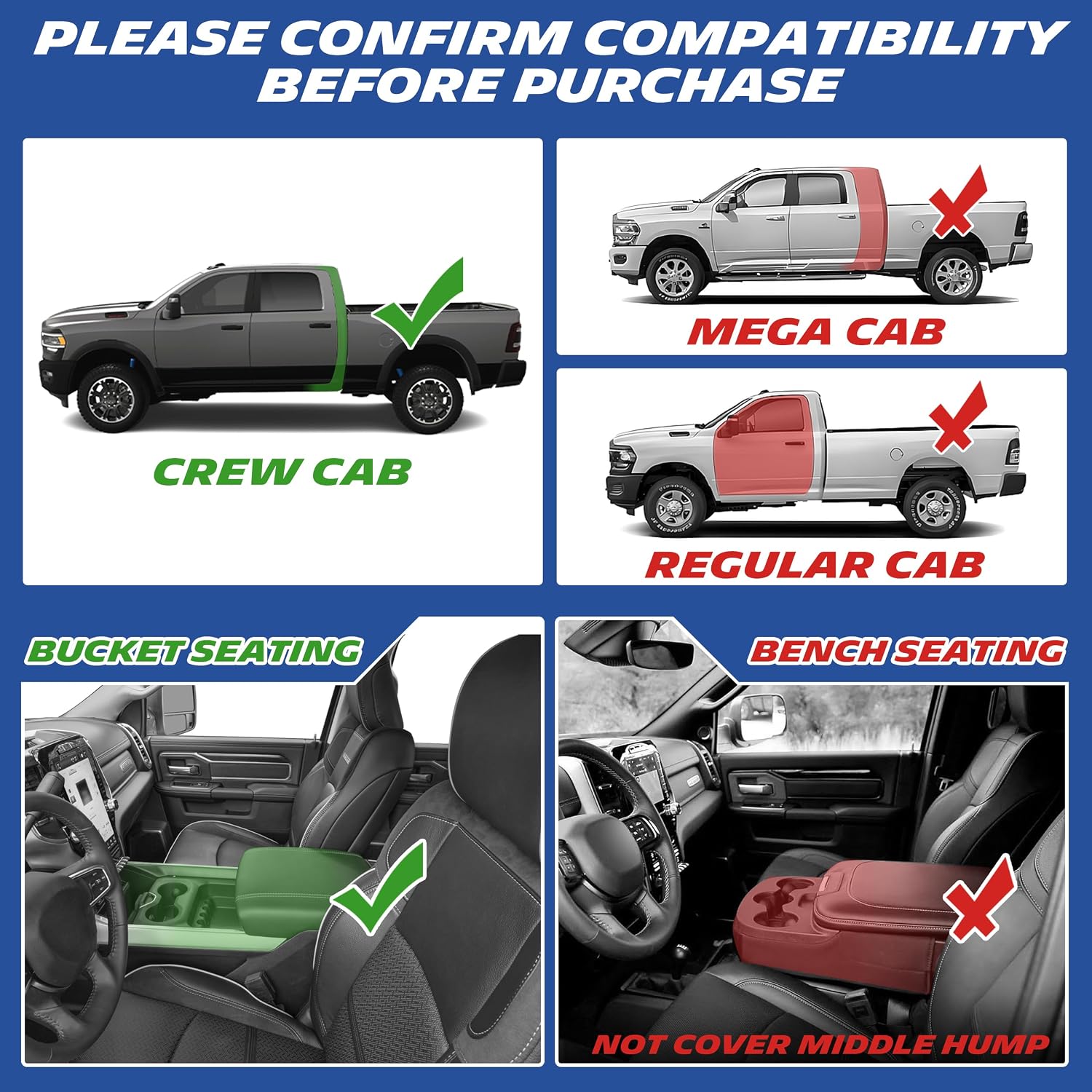 Thumbnail 3 de Michelin Premier All-Weather Vehicle Mats for 2019-2026 Ram 2500/3500 Crew Cab — Custom Fit TPE Liners