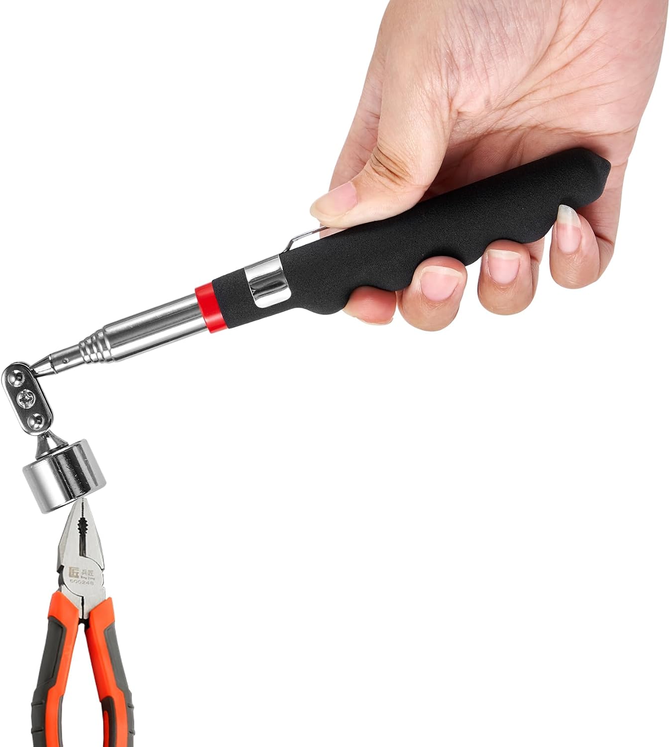 Detalle de HARDK HK Telescoping Magnetic Pickup Tool Set of 3, 20 lb Pull Force