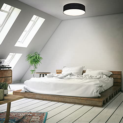 Detalle 2 de Plafonnier B.K.Licht tissu E27 40 W ⚙
