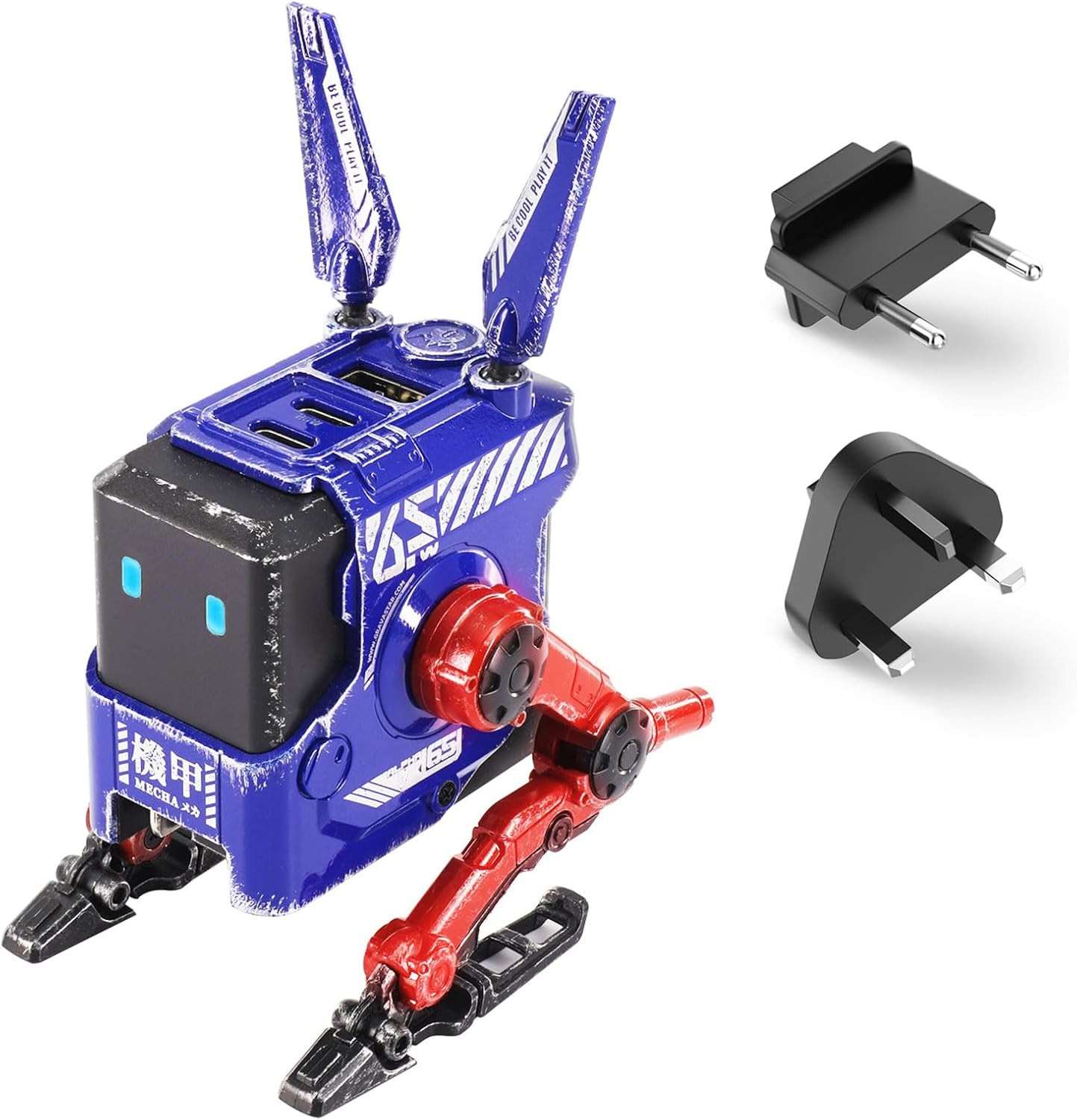 Thumbnail 6 de GravaStar Alpha65 GaN USB-C Ladegerät 65W – futuristisches Mecha-Design, 3 Ports