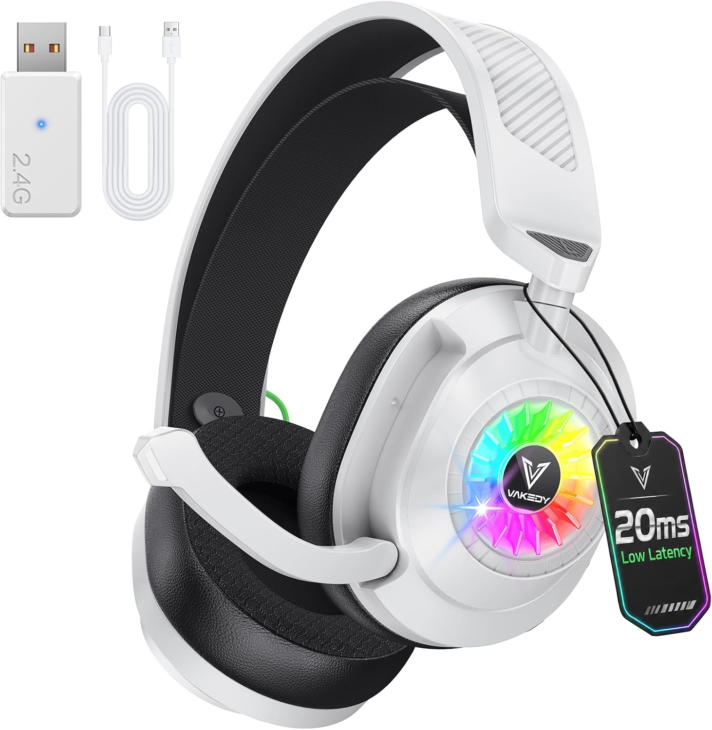 Detalle de Vakedy HW10 Wireless Gaming Headset 50H