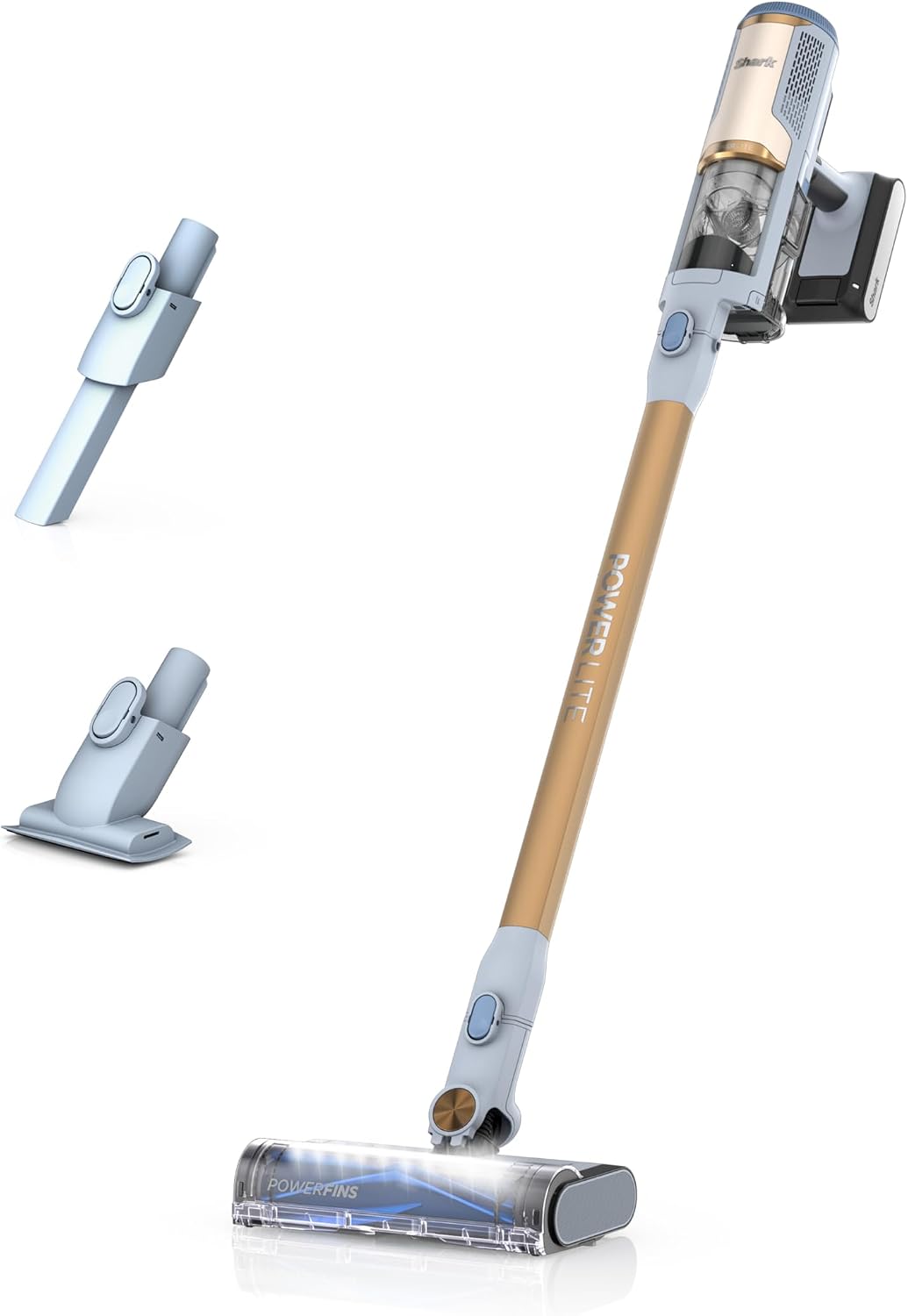 Detalle de Shark BU1621C PowerLite Cordless Stick Vacuum with FloorDetect and LED Headlights