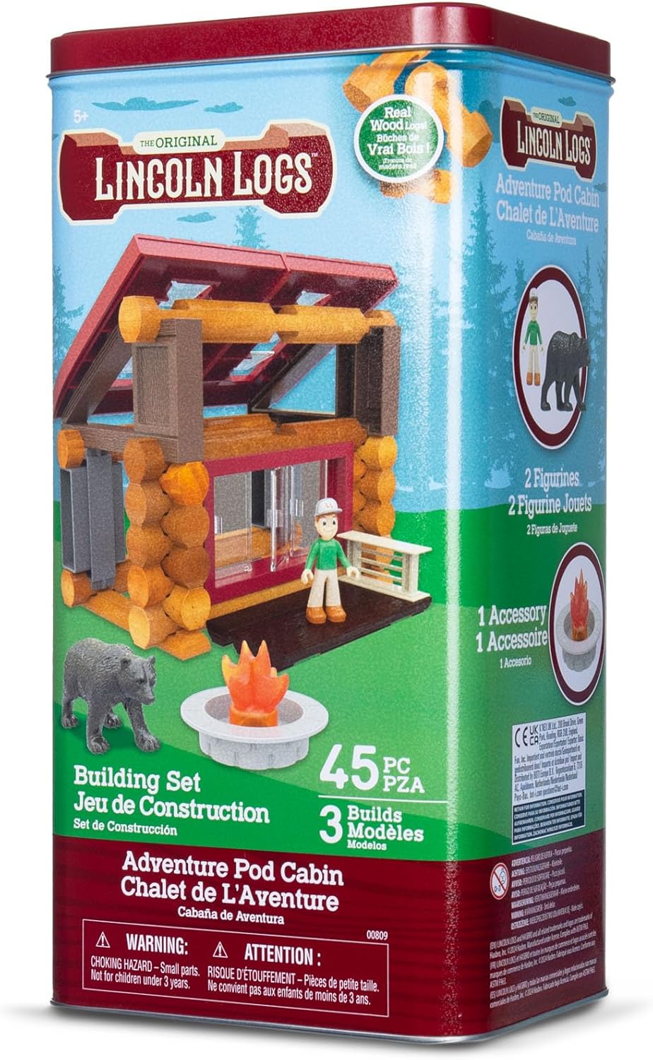 Detalle de Lincoln Logs Adventure Pod Cabin