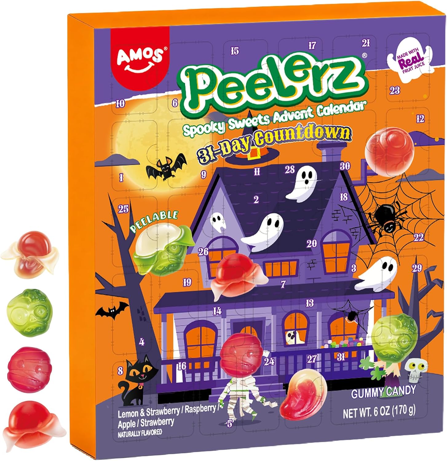 AMOS Halloween gummy advent calendar 170 g