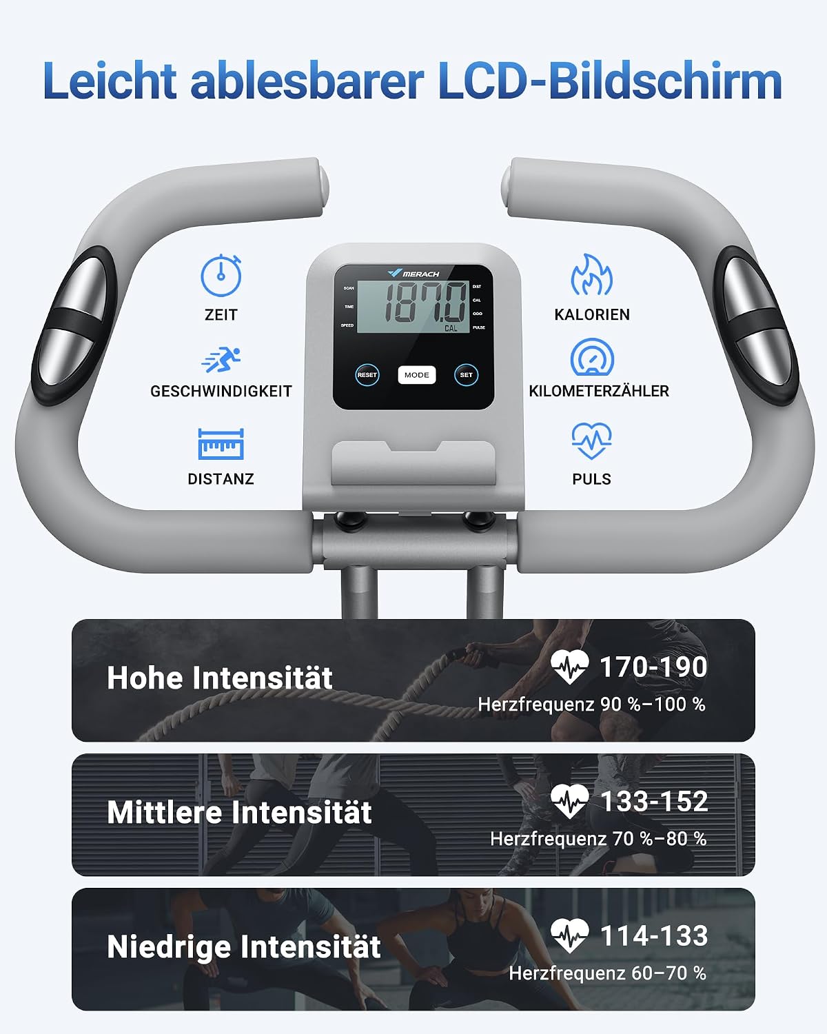 Detalle 2 de MERACH 4-in-1 Heimtrainer 16 Stufen