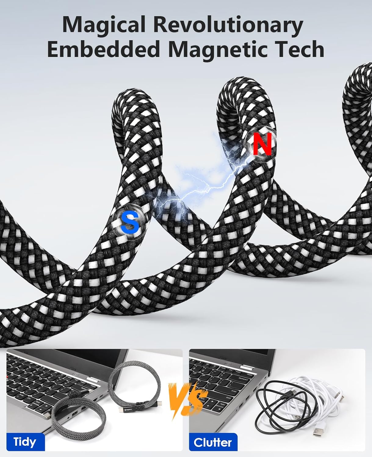 Thumbnail 1 de Magtame magnetisches USB C Kabel 60W