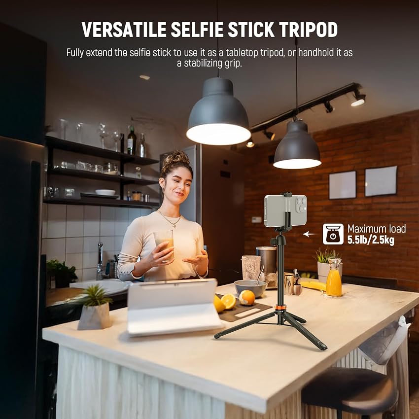 Thumbnail 1 de NEEWER TS04 Trípode selfie 59" con cabezal 360°