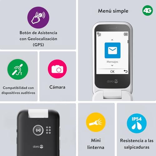 Thumbnail 2 de Doro Leva L20: teléfono móvil con tapa, gran facilidad de uso y ayuda a la seguridad