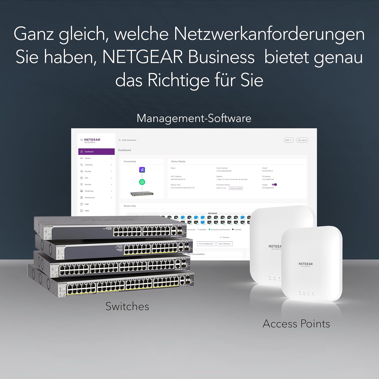 Detalle 2 de NETGEAR 8-Port PoE Gigabit Ethernet Unmanaged Essentials Switch (GS308LP) mit 8× PoE+ (60 W) – Plug-and-Play