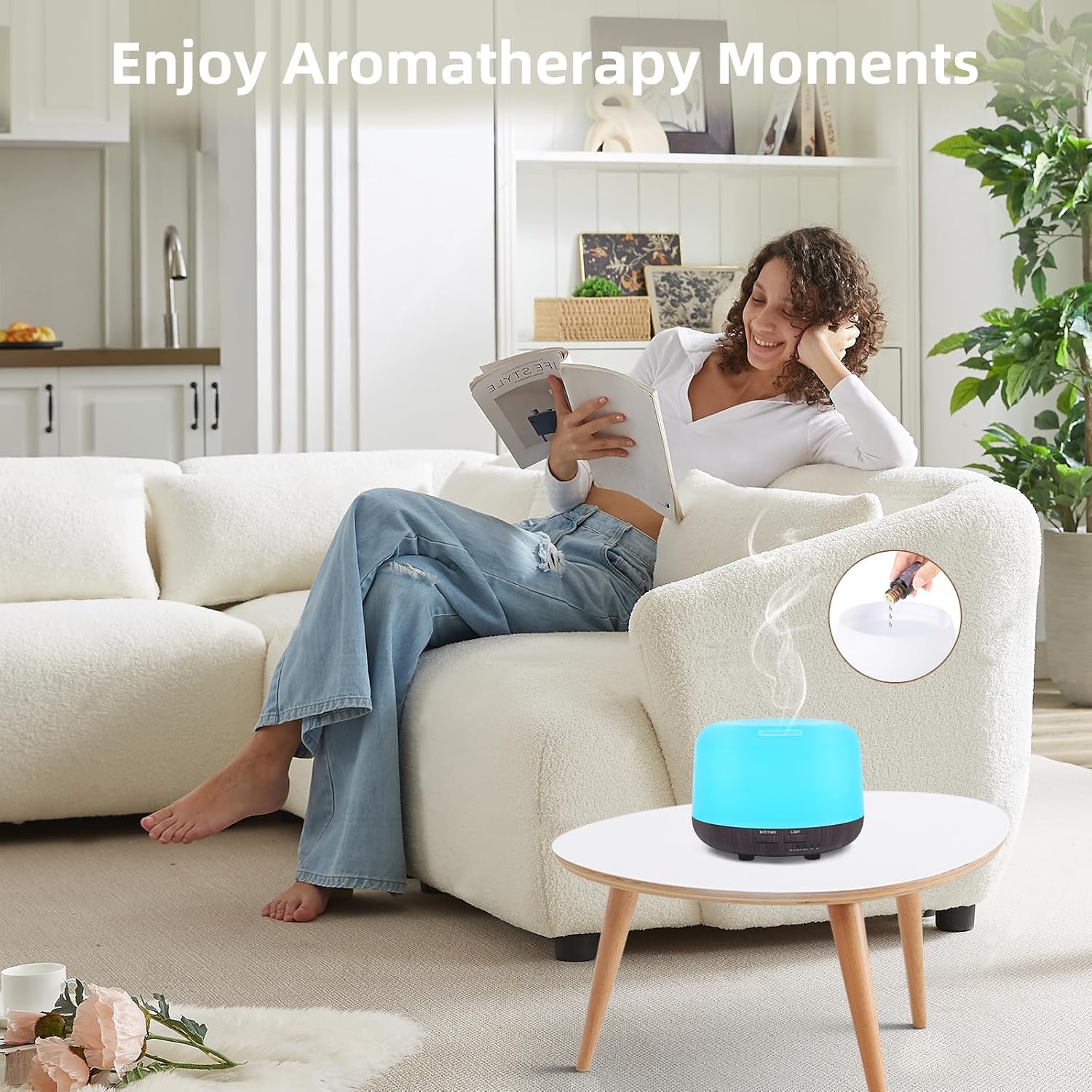 Thumbnail 2 de 300ML Electric aroma diffuser with remote