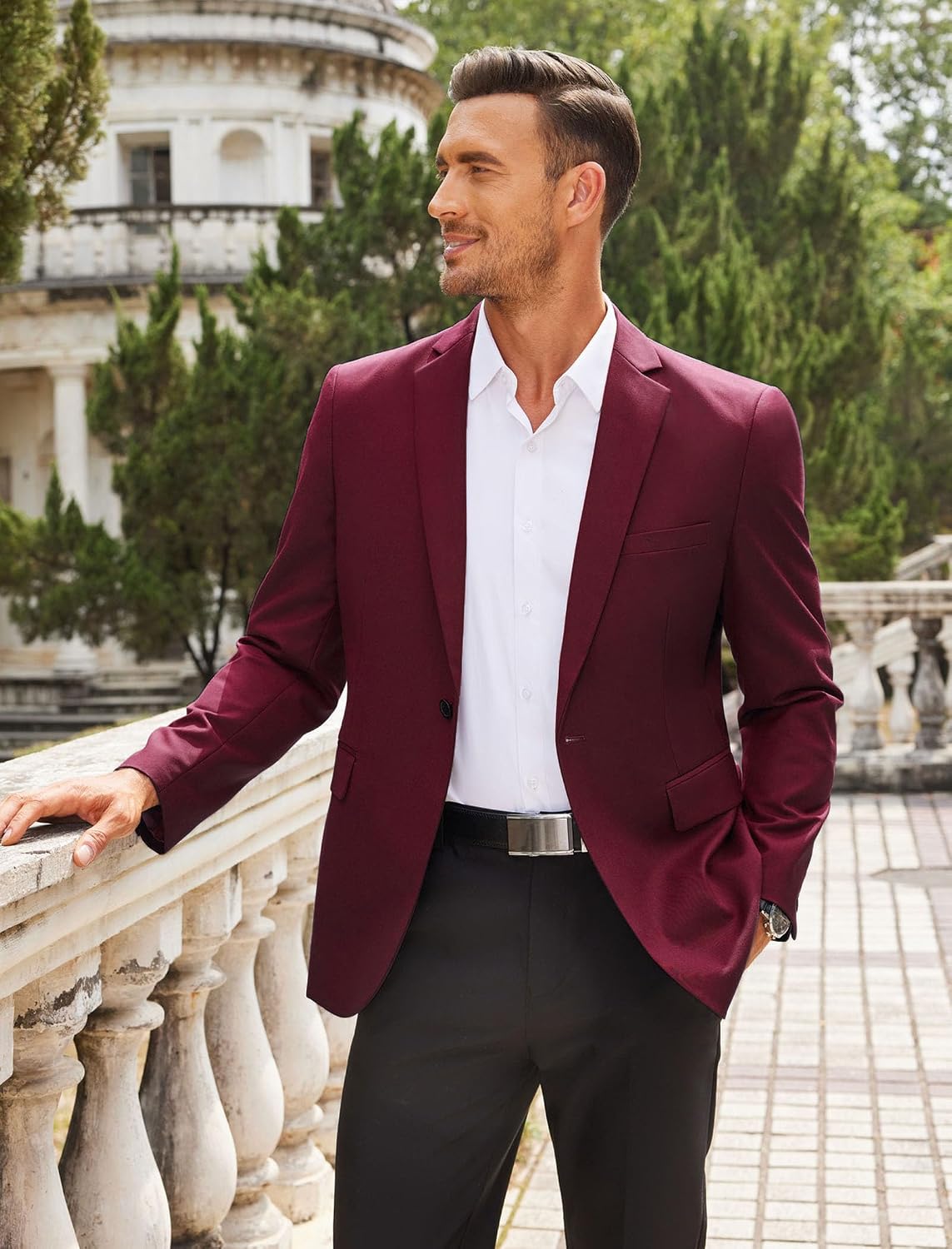 Detalle de COOFANDY Men's Sport Coat, Twill