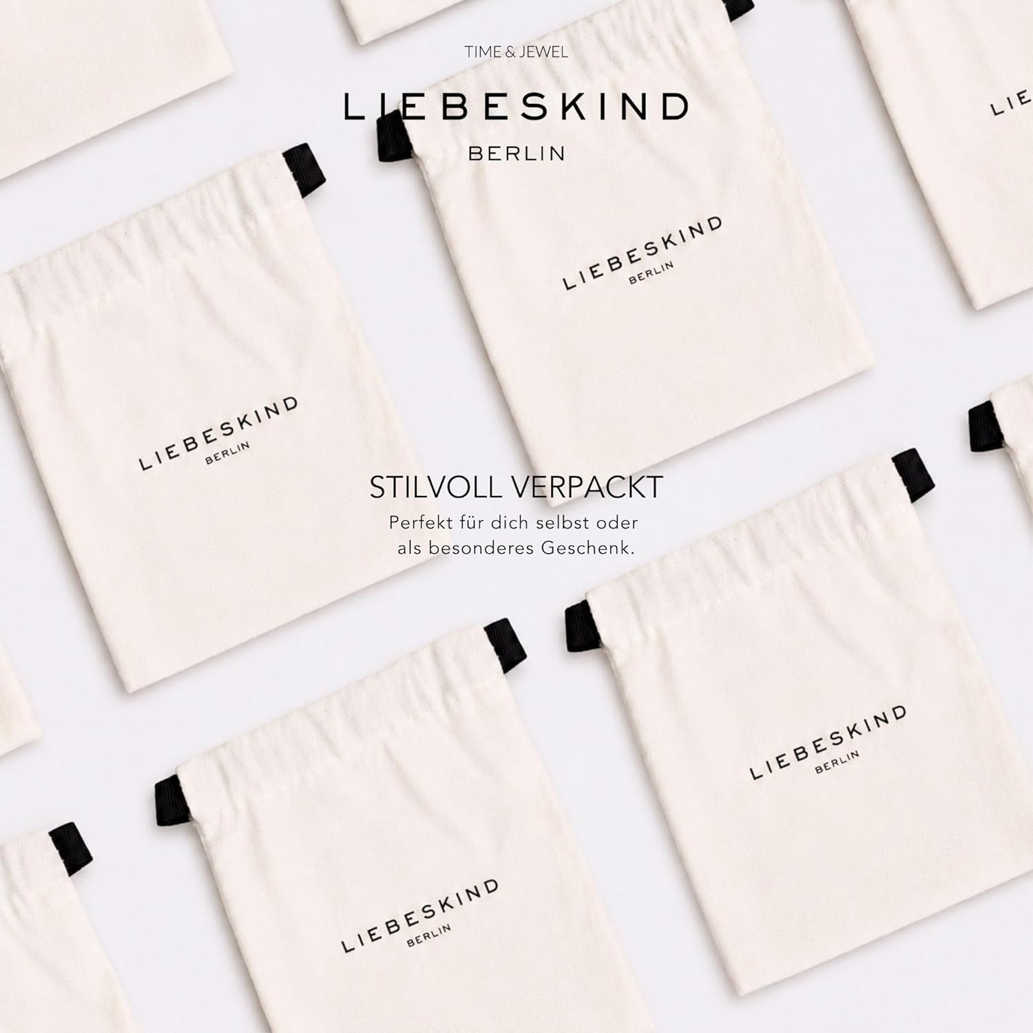 Detalle de LIEBESKIND BERLIN Herz-Armband für Damen aus Edelstahl – mit Herzanhänger