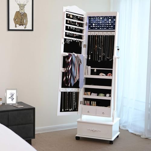 Detalle 2 de Armoire SONGMICS LED avec miroir et grand tiroir