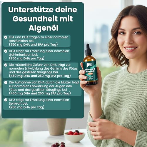 Thumbnail 4 de SinoPlaSan Premium Omega 3 Algenöl vegan hochdosiert 100 ml mit Orangennote