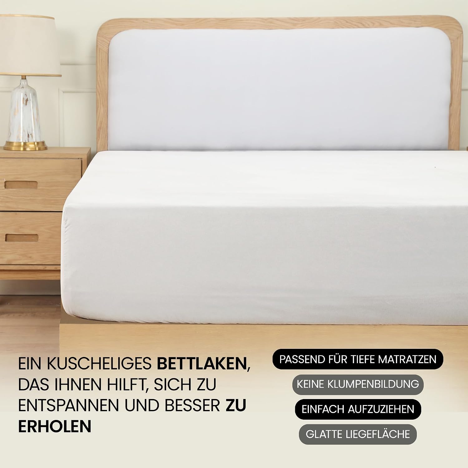 Thumbnail 5 de Utopia Bedding Spannbettlaken 180×200 cm, 35 cm Tiefe