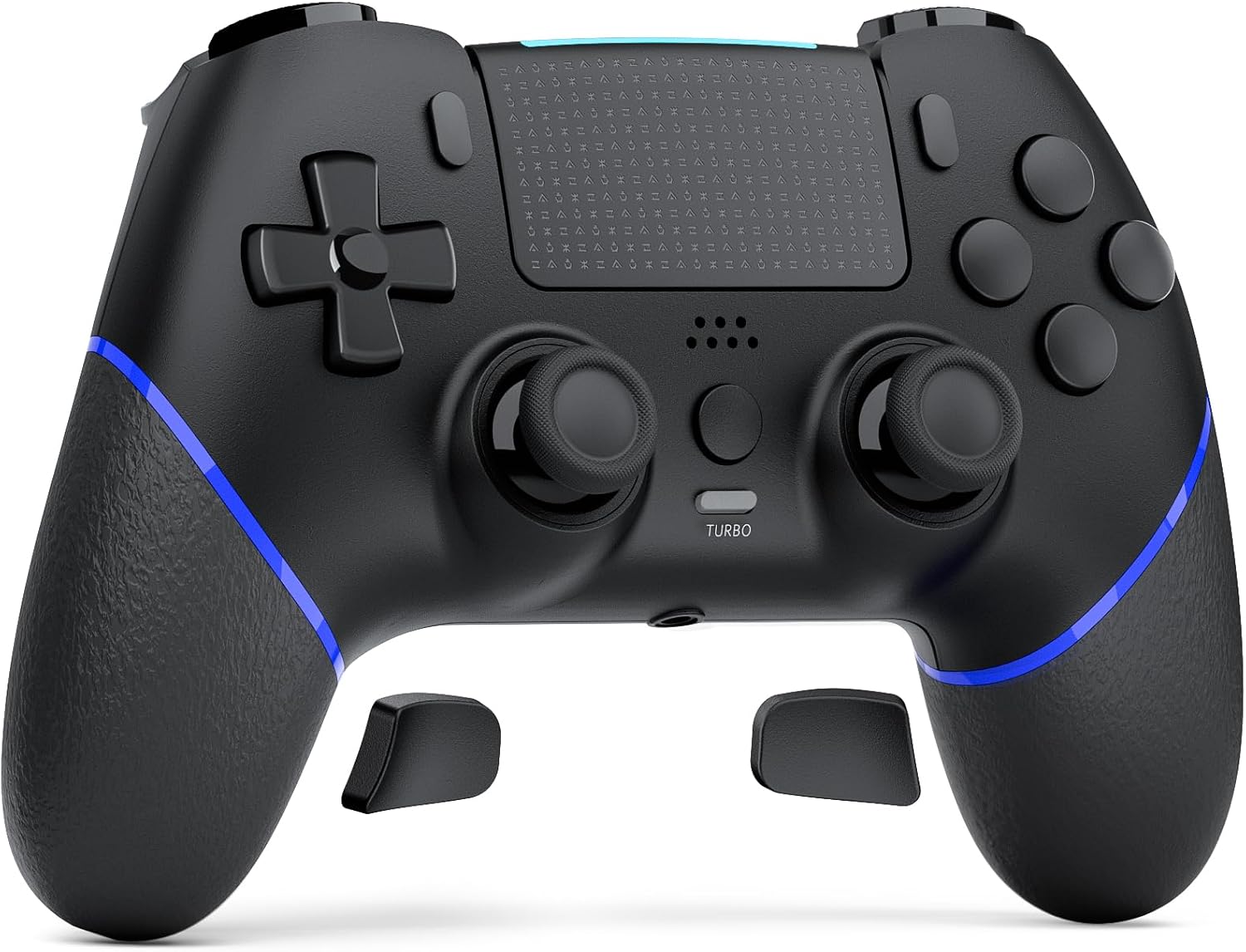 Detalle de CHEREEKI Wireless Controller for PS4: Multi‑Platform Bluetooth Gamepad with Back Buttons and Turbo