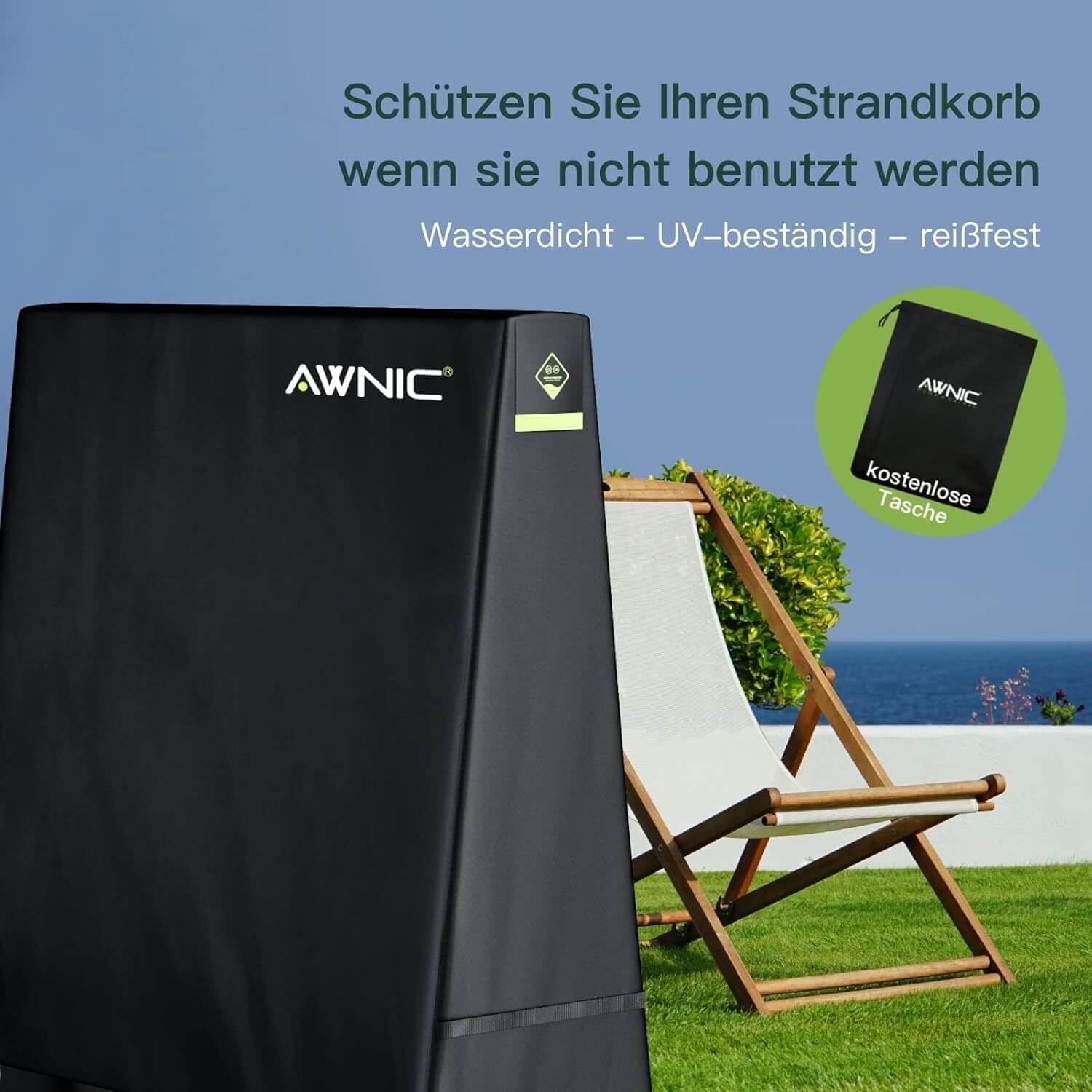 Thumbnail 6 de Awnic Tischtennisplatten-Abdeckung 420D für Outdoor, wasserdicht & winddicht (165/170 cm)