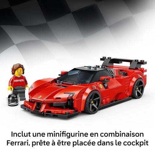Detalle de LEGO Speed Champions – Voiture de Course Ferrari SF90 XX Stradale (77254) avec Minifigurine Pilote