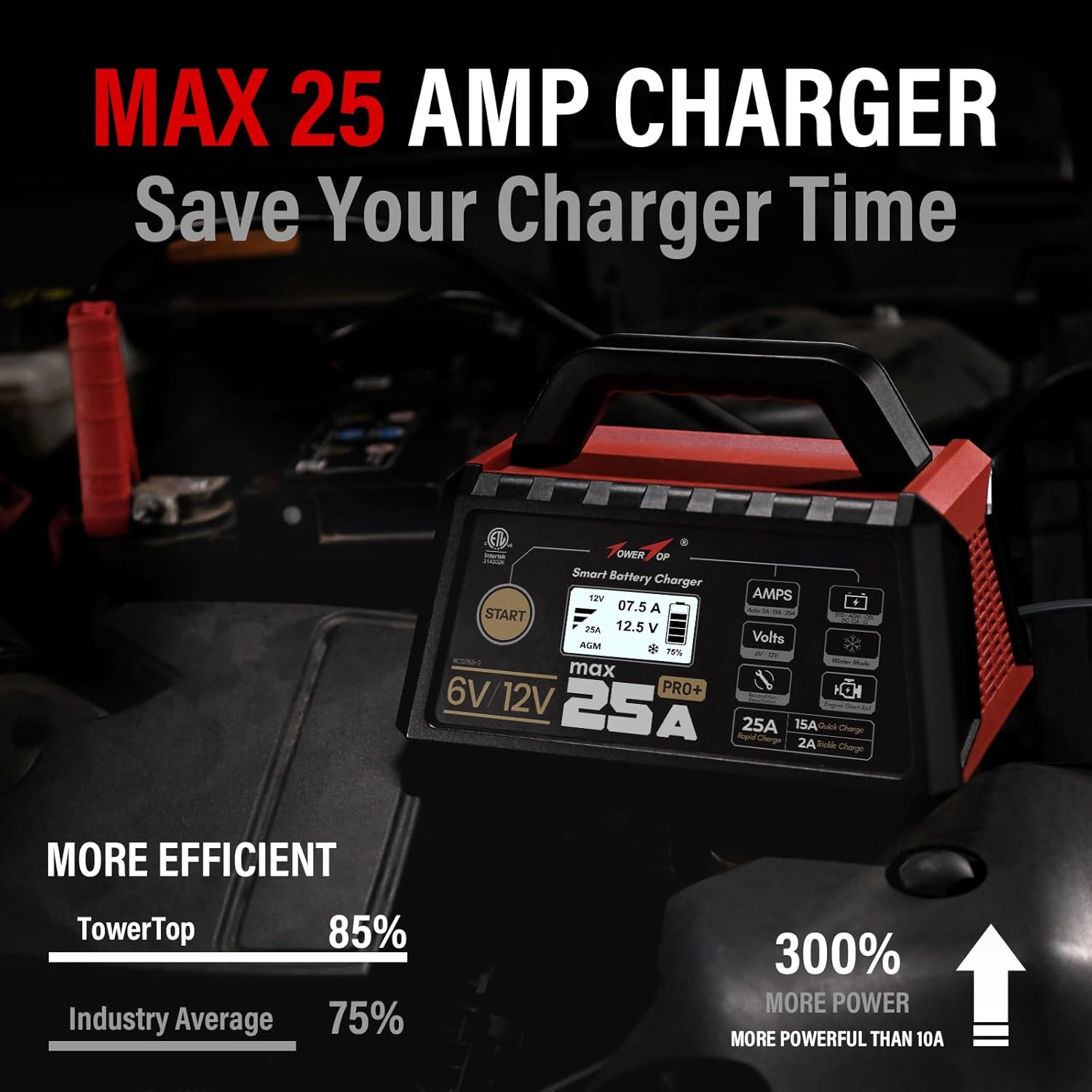 Thumbnail 1 de TowerTop 25A Pro+ 6V/12V Smart Charger