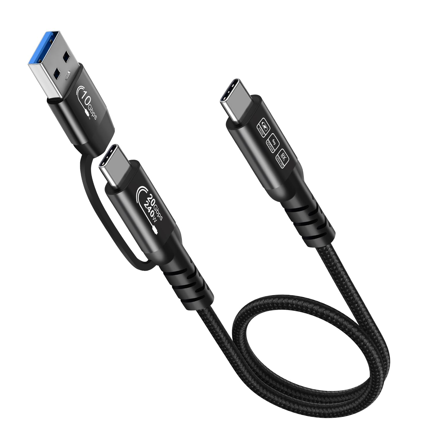 Thumbnail 1 de USB-C-Kabel USB 3.2 Gen 2X2 20 Gbps 240W