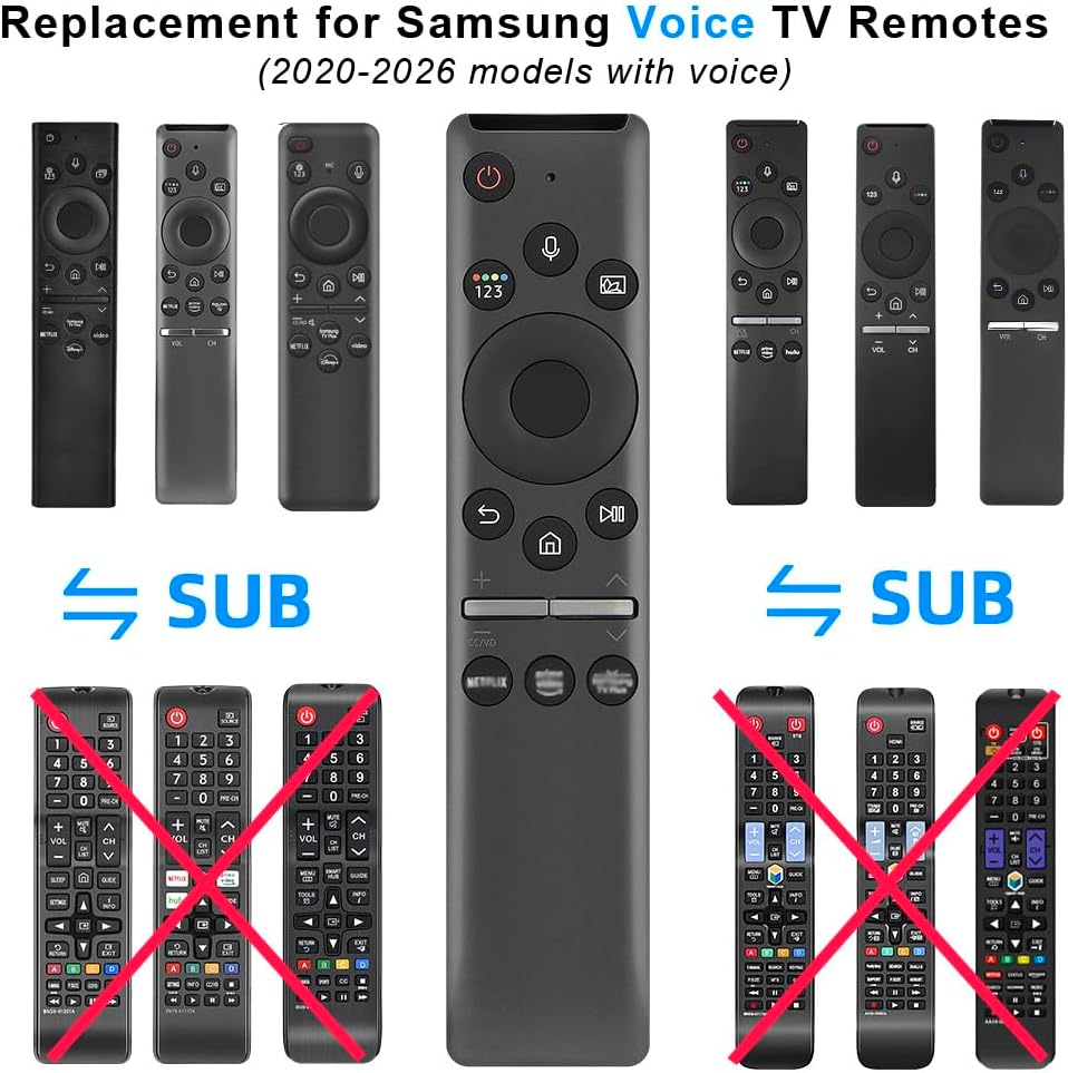 Detalle de Gvirtue BN59-01330A Voice Remote for Samsung Smart TVs with Voice Search