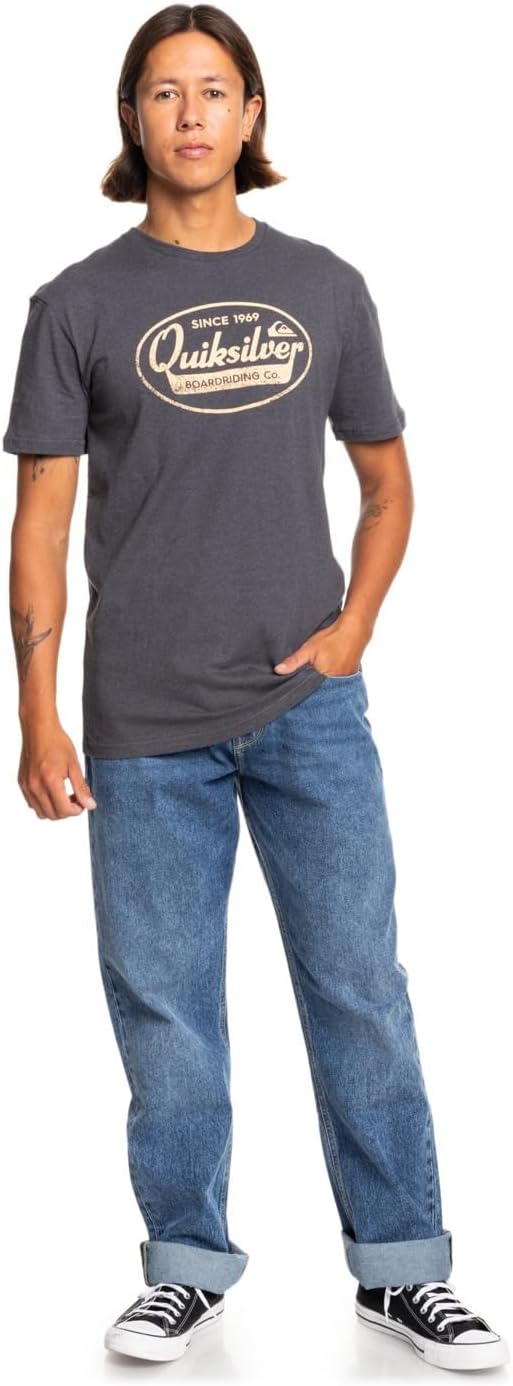 Detalle de Quiksilver What We Do Best – T-Shirt Homme en coton léger, coupe régulière