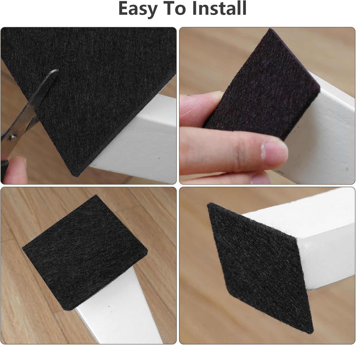 Thumbnail 4 de Yelanon Felt Furniture Pads 182 pack