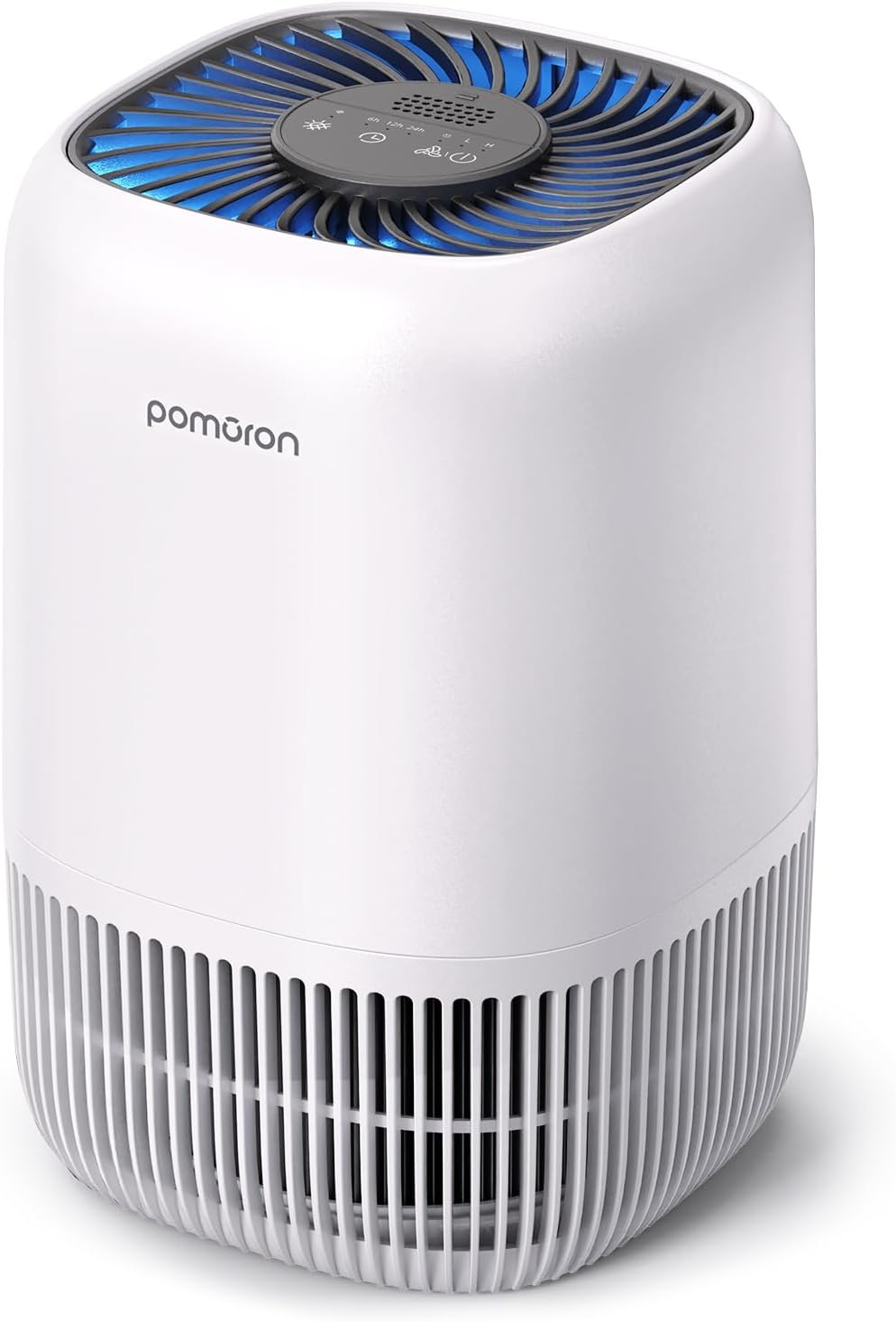 Detalle de POMORON MJ012H Air Purifier, H13 HEPA Filter, 20 dB Sleep Mode, White