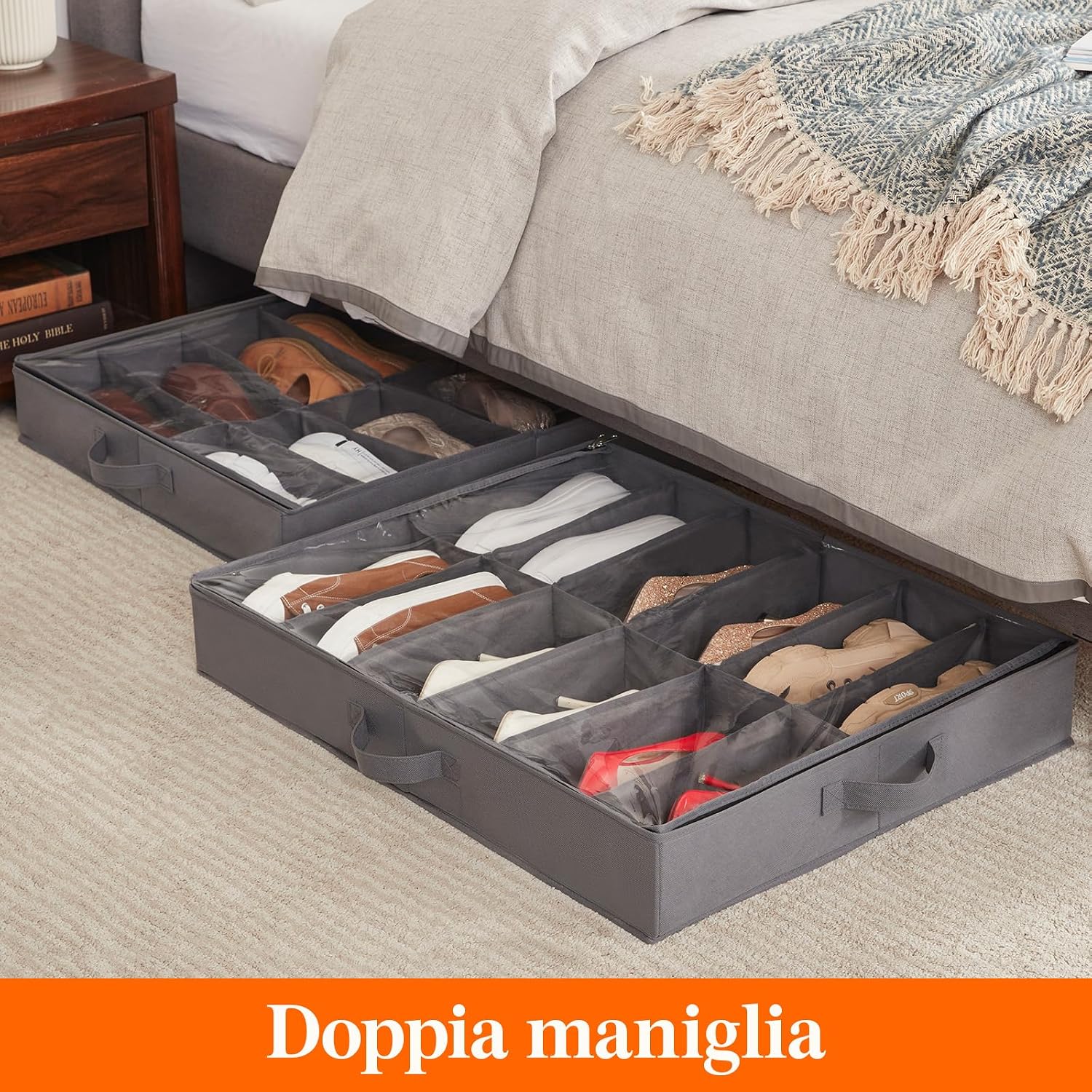 Thumbnail 2 de Lifewit Scatole per Scarpe 24 Paia con Finestra