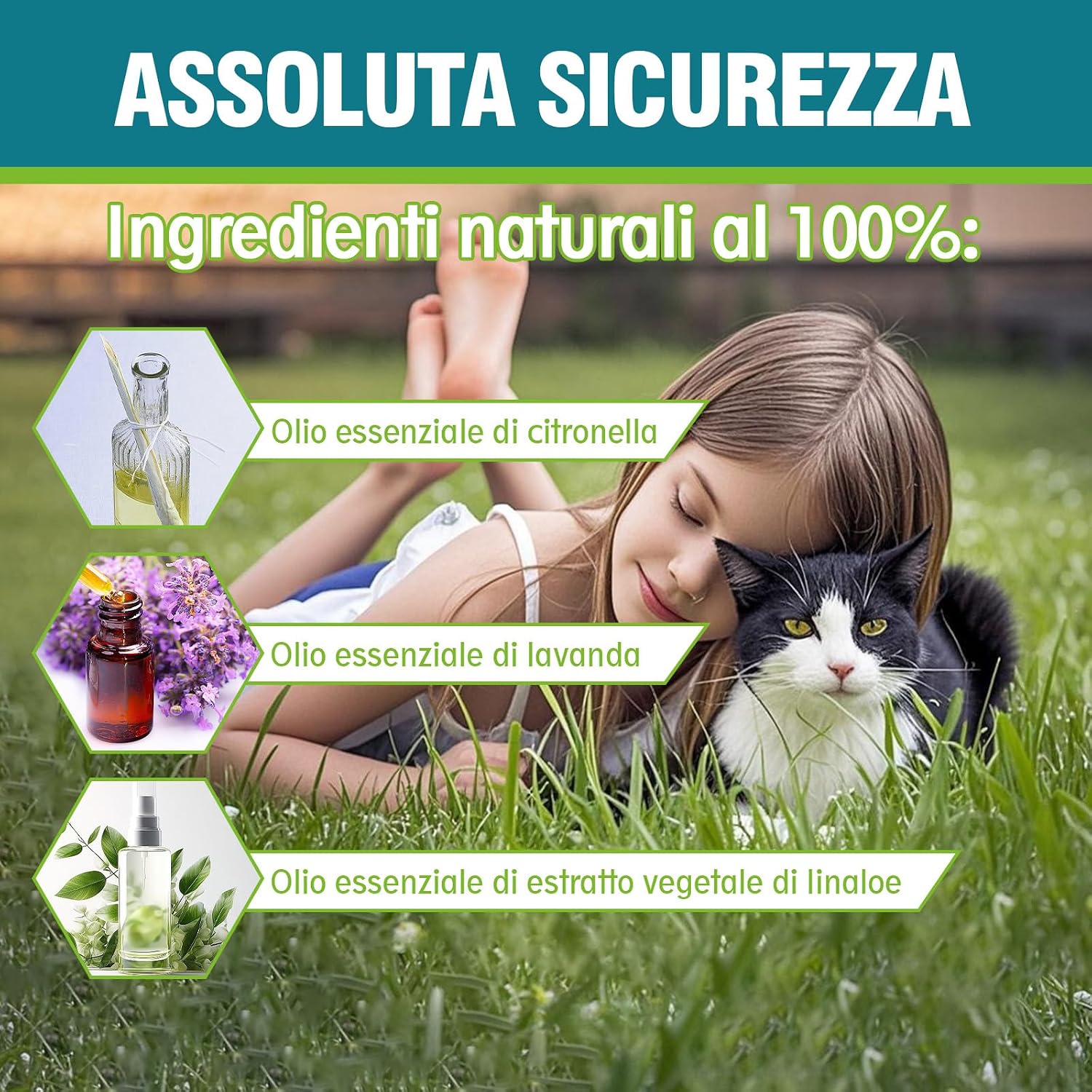 Detalle de Collare Antiparassitario per Gatti: Sicuro, Naturale e a Lunga Durata (48 cm)