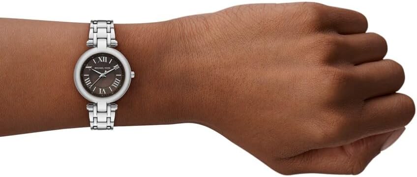 Thumbnail 1 de Michael Kors Montre Laney pour Femme en acier inoxydable — mouvement à quartz 3 aiguilles, cadran gris