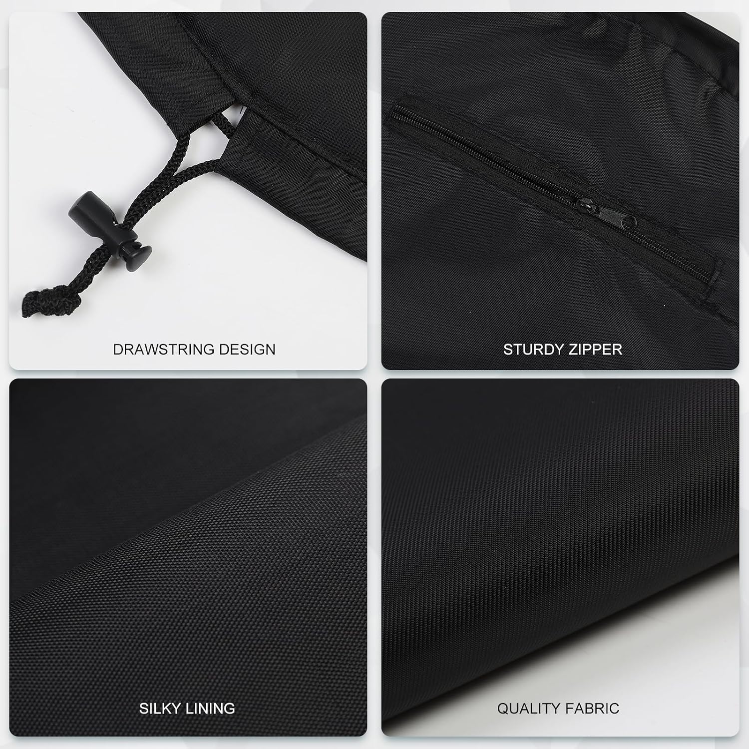 Thumbnail 2 de Lazy Drawstring Makeup Bag Light Black