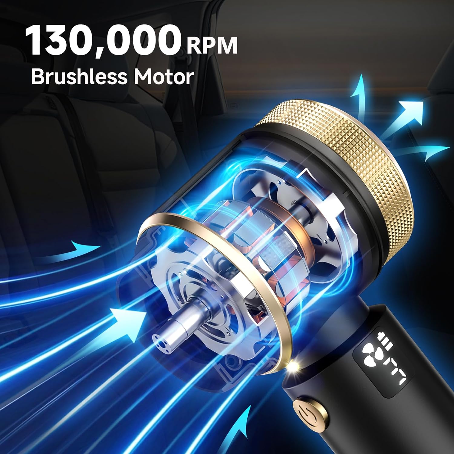 Thumbnail 2 de MZGO 4-in-1 Handheld Vacuum Cleaner — 22000Pa, Cordless, 6000mAh, 4-in-1 versatility