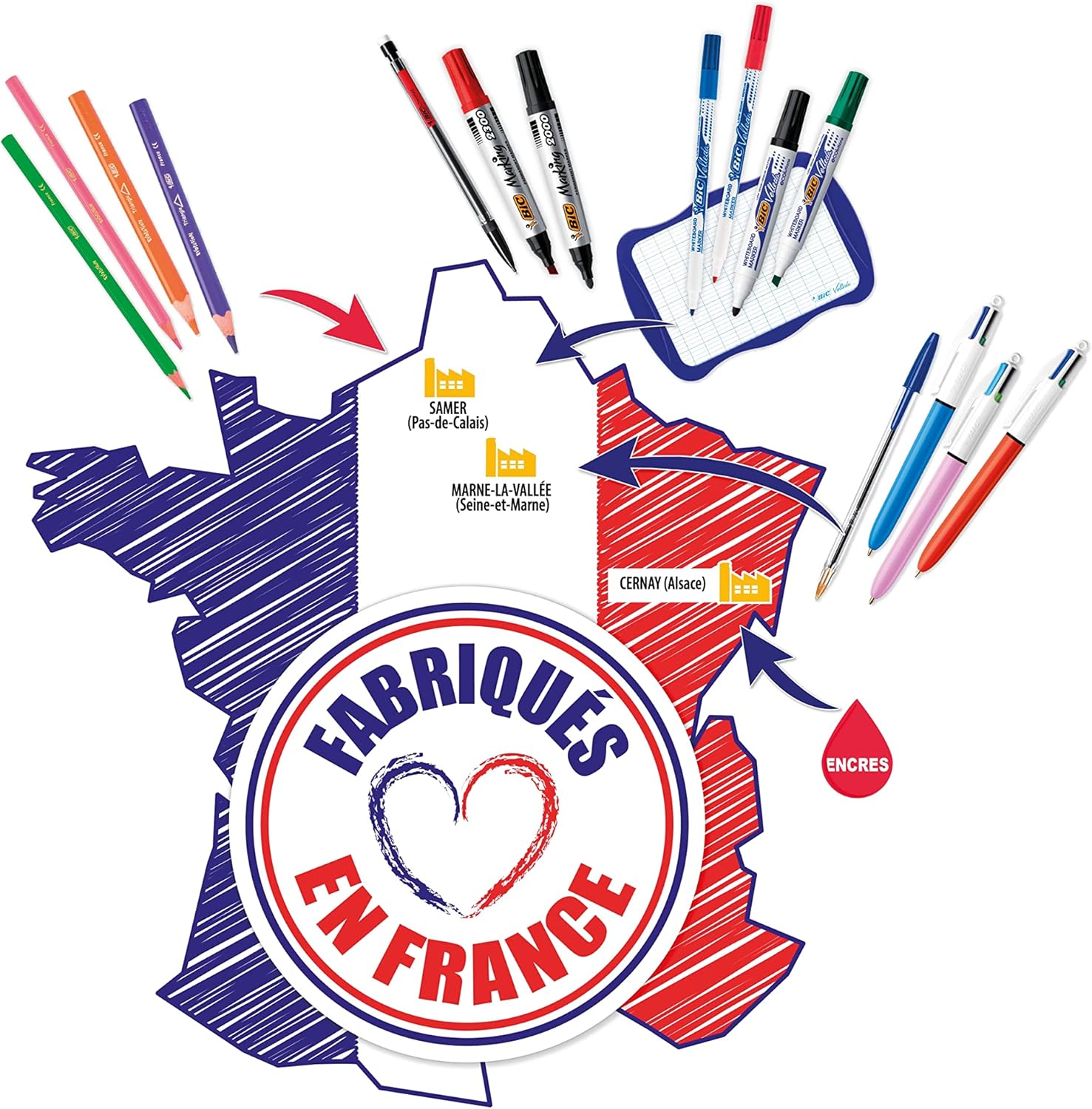 Thumbnail 5 de BIC 4 Couleurs 12 stylos 1,0 mm ✏️