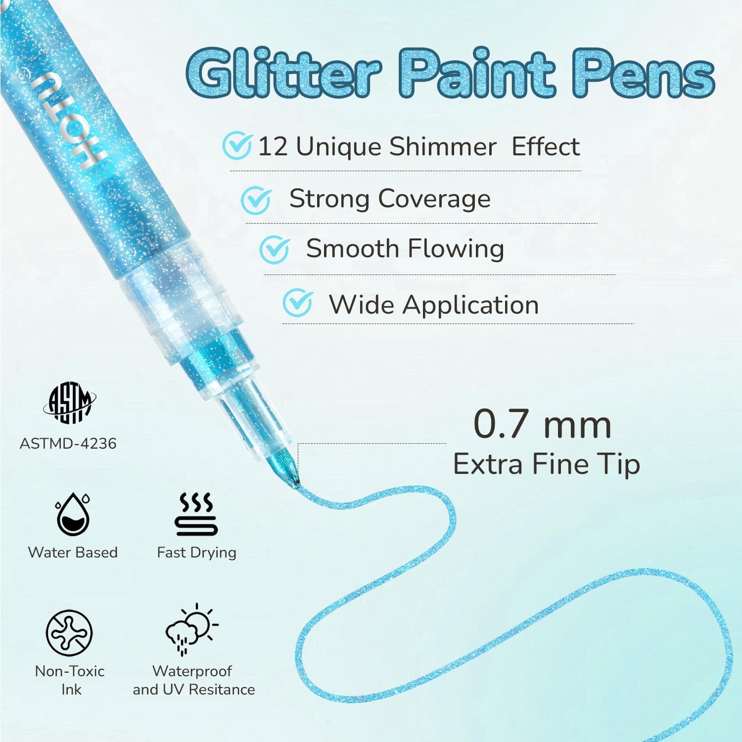 Thumbnail 2 de HOTU Pennarelli Acrilici 0,7 mm 🎨