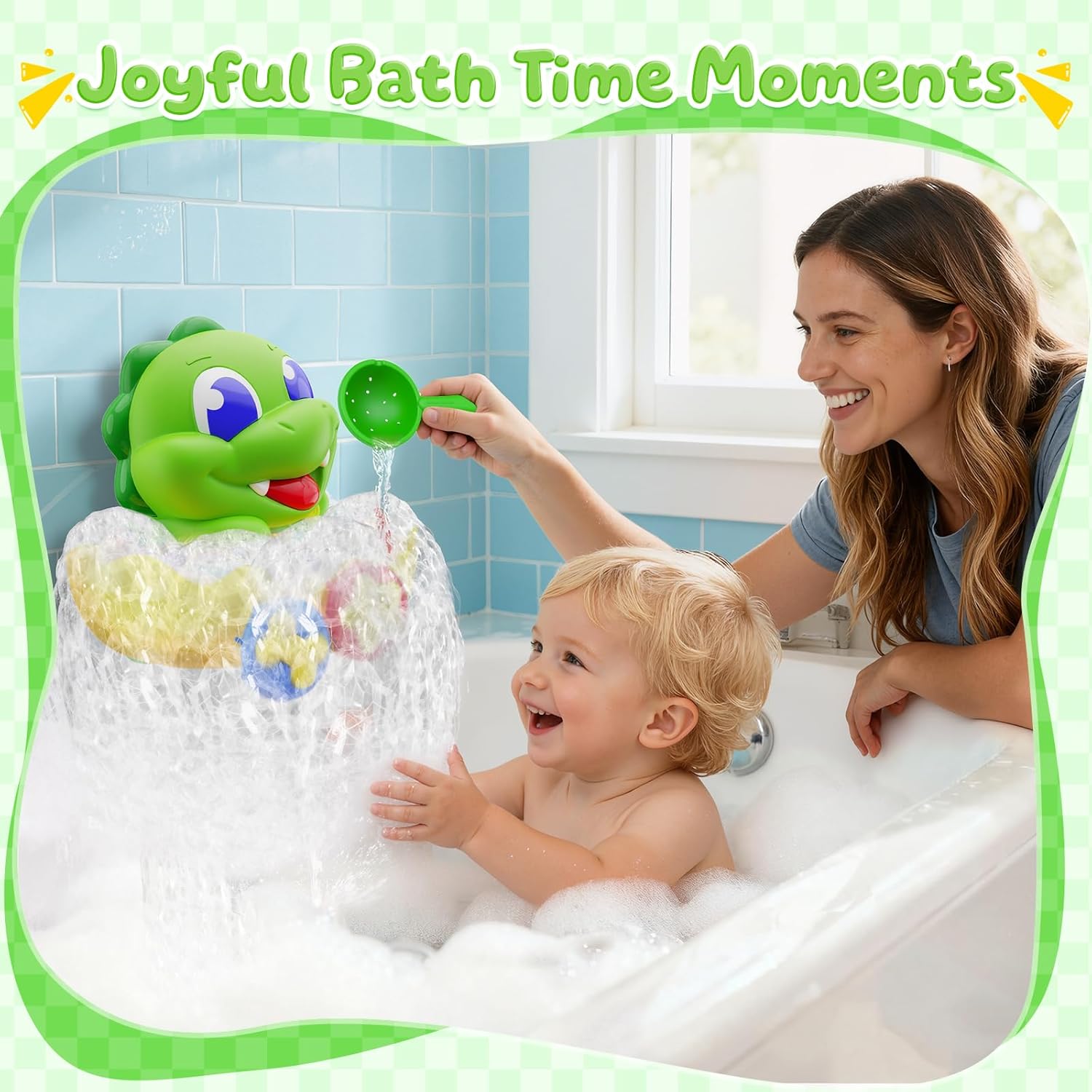 Thumbnail 5 de Cute Dinosaur Bubble Machine 1 for Baby Bath Toys